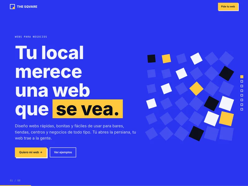 Portada de la web de The Sqvare
